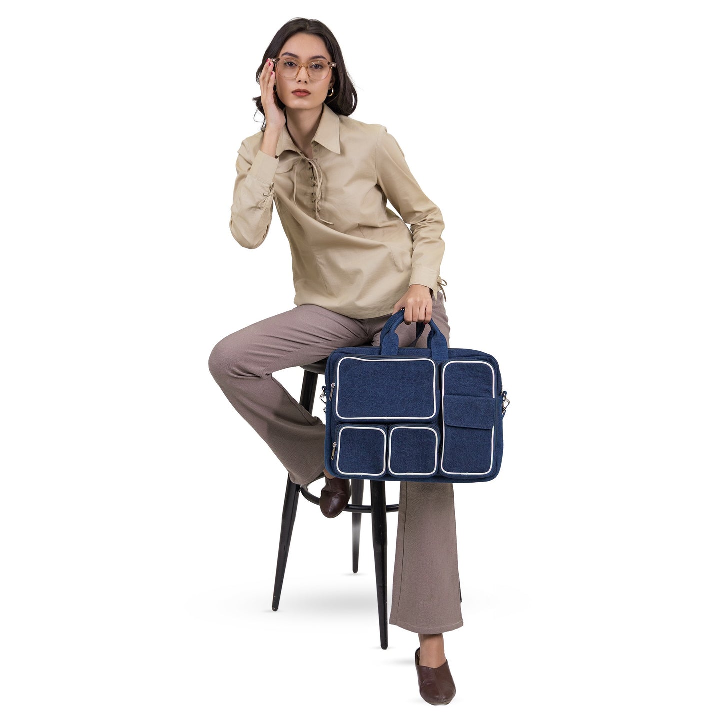 Denim Laptop Bag