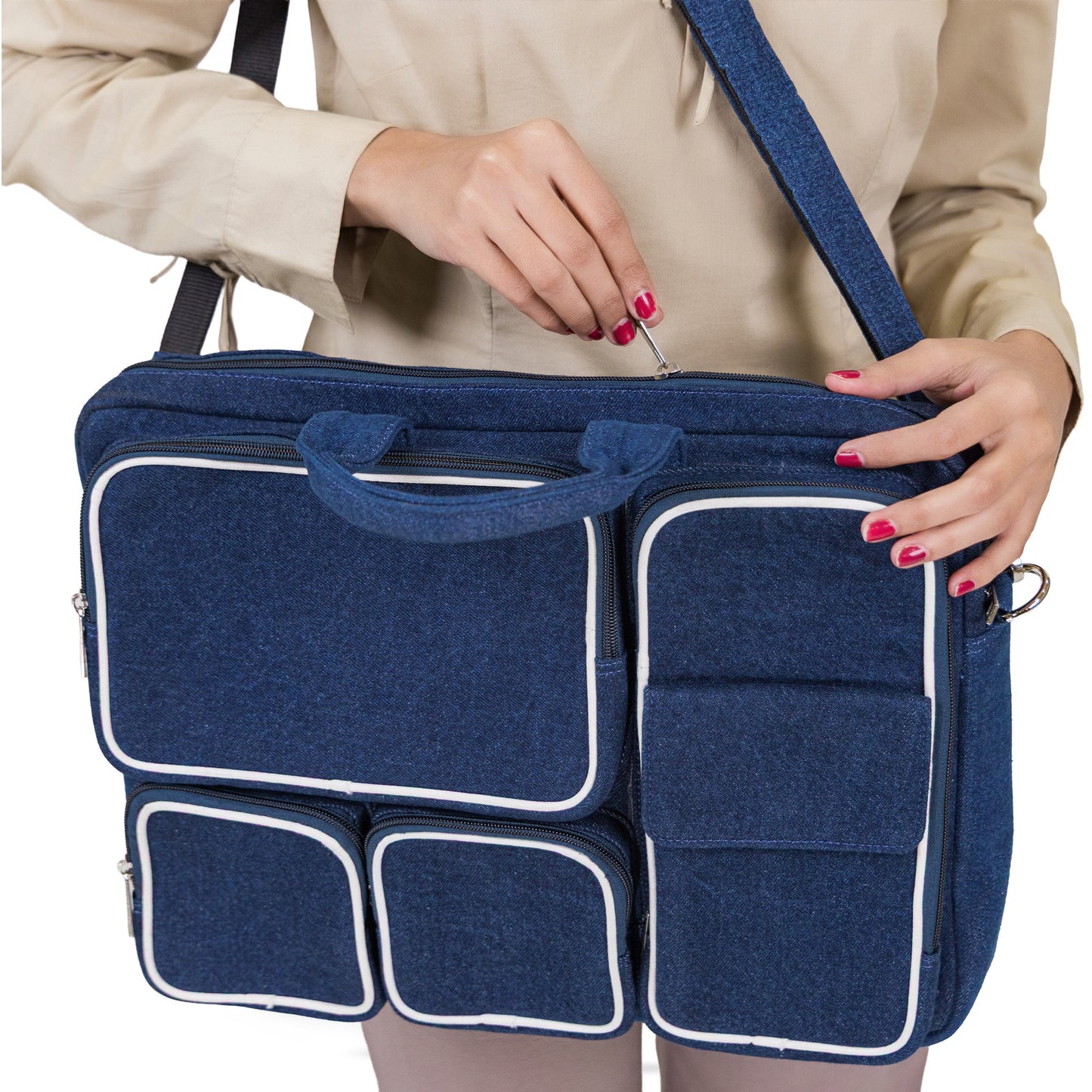 Denim Laptop Bag